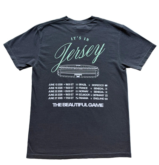 Pepper Grey t-shirt with WC group round Jersey fixtures